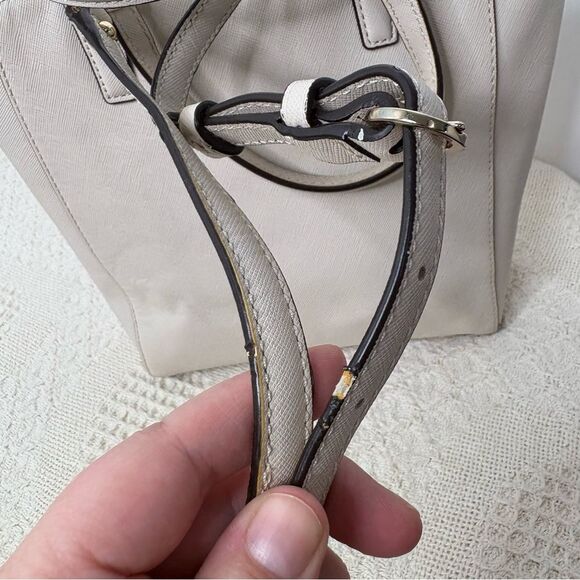 Coach Madison Mini North/South Tote Bag 29001 Parchment Saffiano Leather Purse - Picture 6 of 9